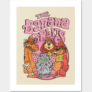 NEW COLOR BANANA SPLITS TEXTURE Posters and Art